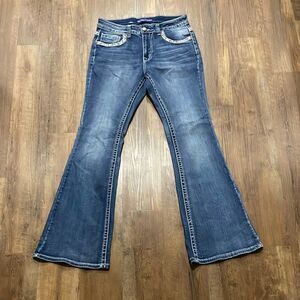 Westfield Eagle Flare Jeans Women's 11 Stretch Western Cowgirl Rodeo